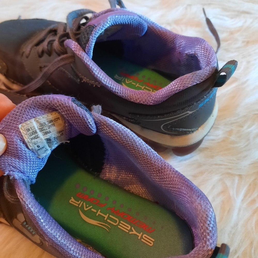 Memory Foam Skechers Purple & Gray - Picture 7 of 8